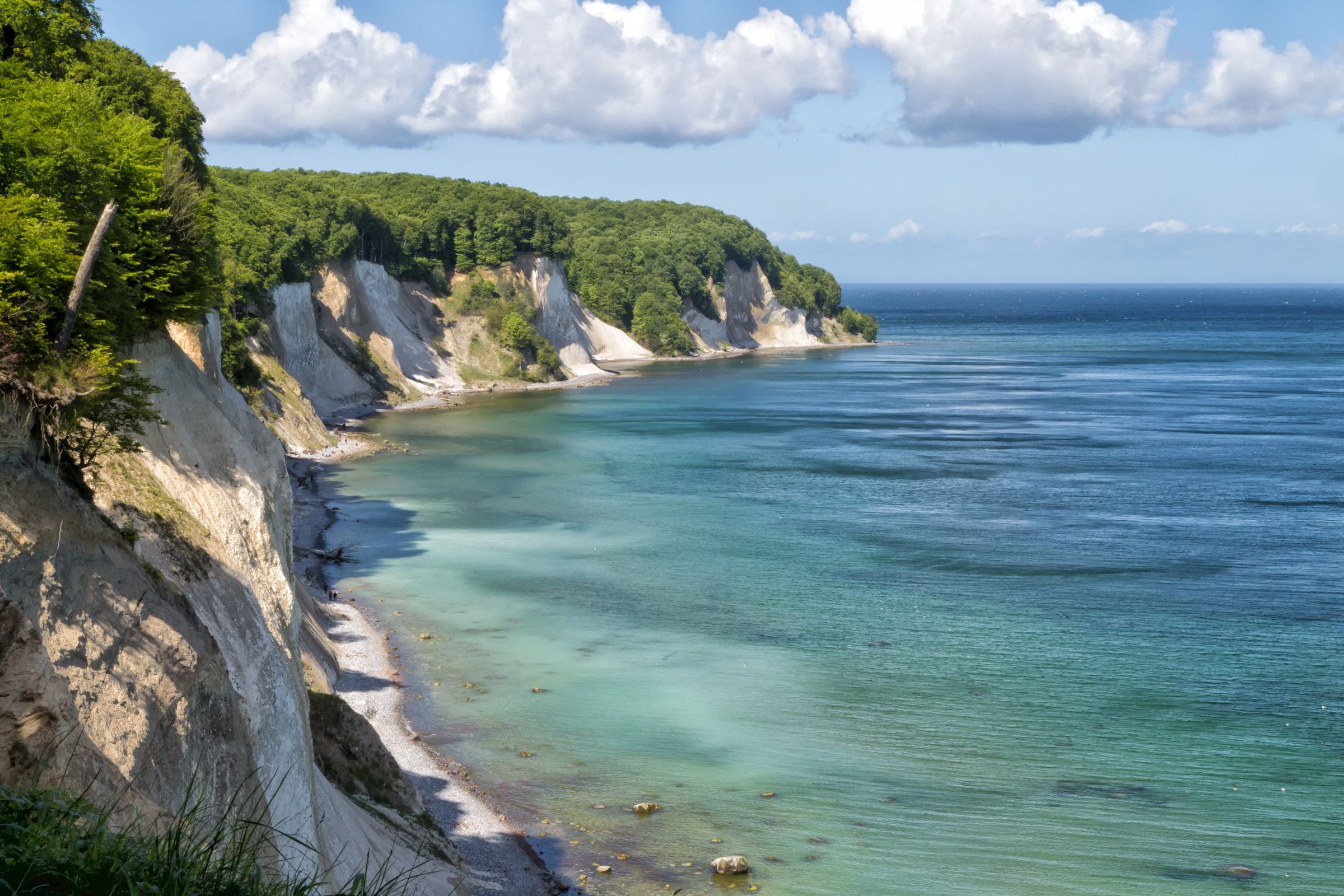 Kreidefelsen im Nationalpark Jasmund auf Rügen an der Ostseeküste